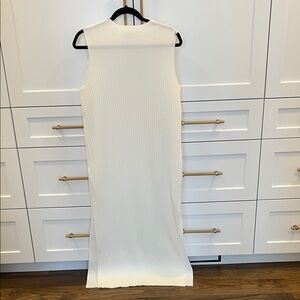 Babaton Optimize White Sleeveless Dress